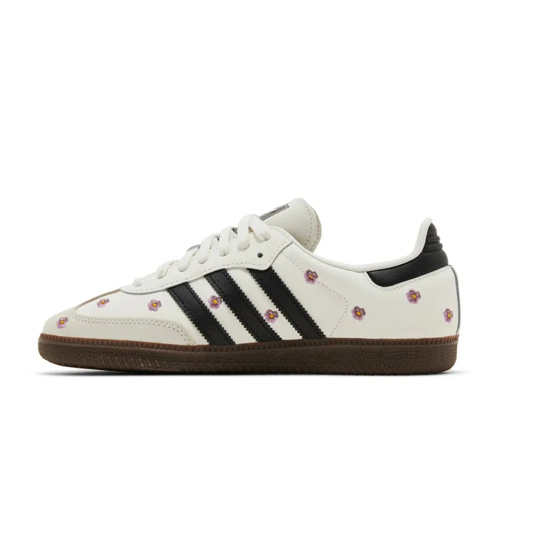 Adidas Samba OG White Floral Embroidery Gum